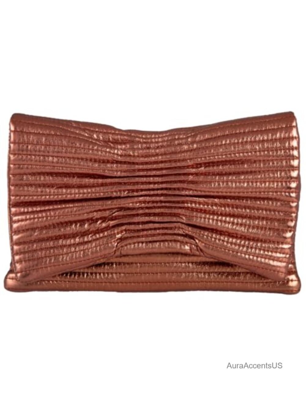Faux Leather Envelope Clutch Purse with Detachable Chain